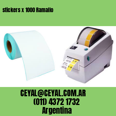 stickers x 1000 Ramallo