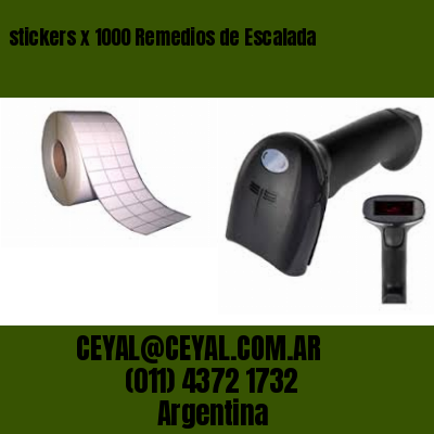 stickers x 1000 Remedios de Escalada