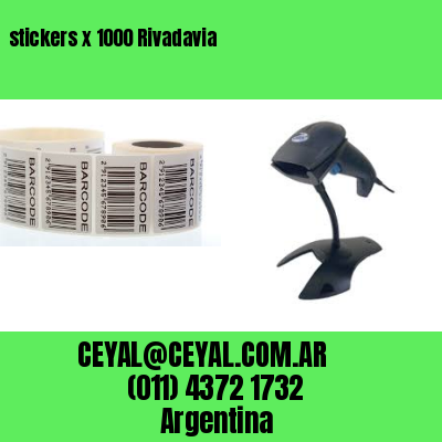 stickers x 1000 Rivadavia