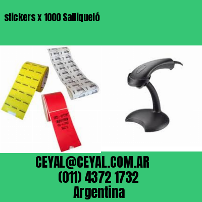 stickers x 1000 Salliqueló