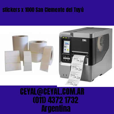 stickers x 1000 San Clemente del Tuyú