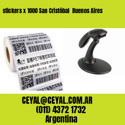 stickers x 1000 San Cristóbal  Buenos Aires