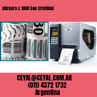 stickers x 1000 San Cristóbal