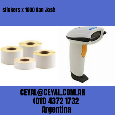 stickers x 1000 San José