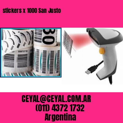 stickers x 1000 San Justo