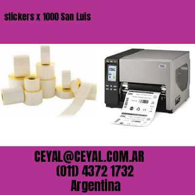 stickers x 1000 San Luis