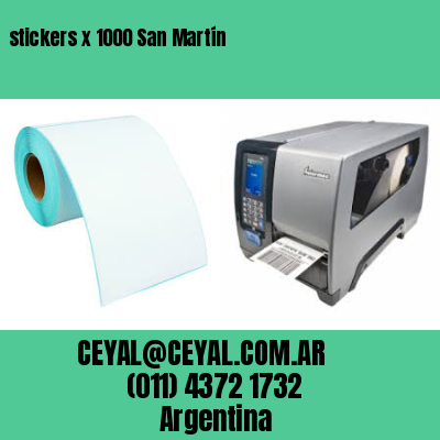 stickers x 1000 San Martín