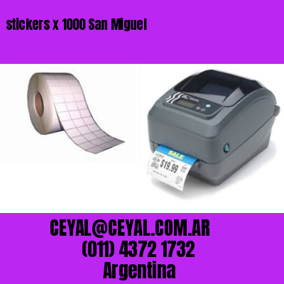 stickers x 1000 San Miguel
