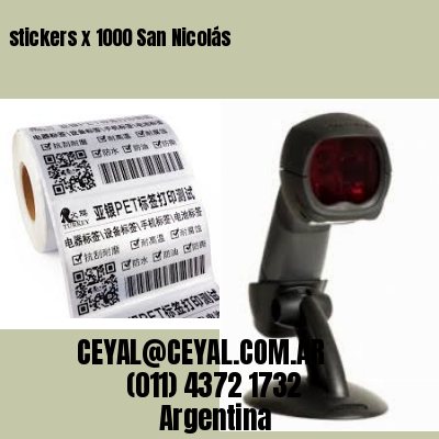 stickers x 1000 San Nicolás