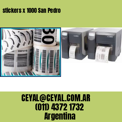 stickers x 1000 San Pedro