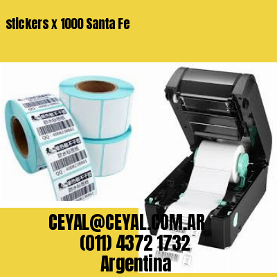 stickers x 1000 Santa Fe