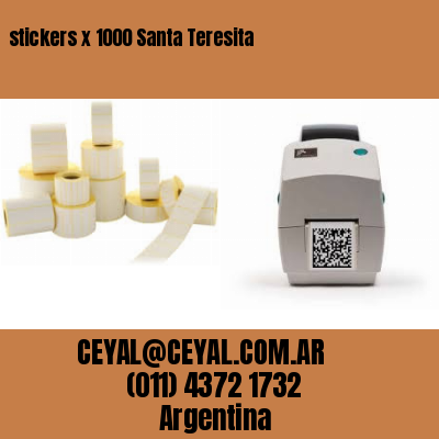stickers x 1000 Santa Teresita