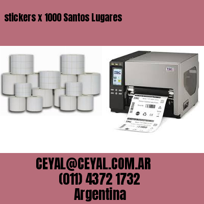 stickers x 1000 Santos Lugares