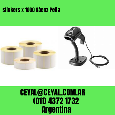 stickers x 1000 Sáenz Peña