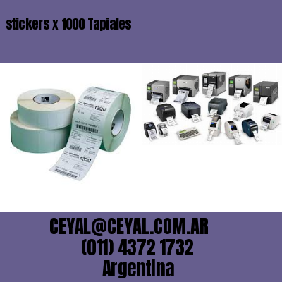stickers x 1000 Tapiales
