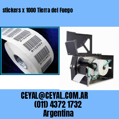 stickers x 1000 Tierra del Fuego