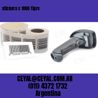 stickers x 1000 Tigre