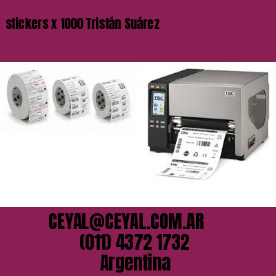 stickers x 1000 Tristán Suárez