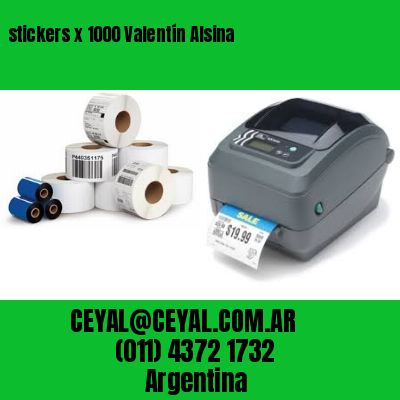 stickers x 1000 Valentín Alsina