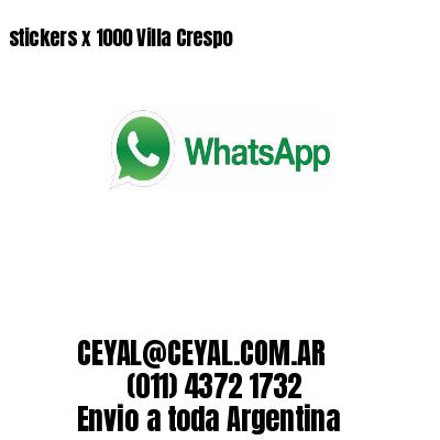 stickers x 1000 Villa Crespo