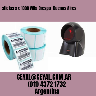 stickers x 1000 Villa Crespo  Buenos Aires