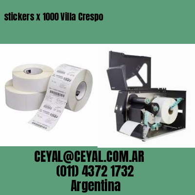 stickers x 1000 Villa Crespo