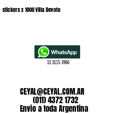 stickers x 1000 Villa Devoto