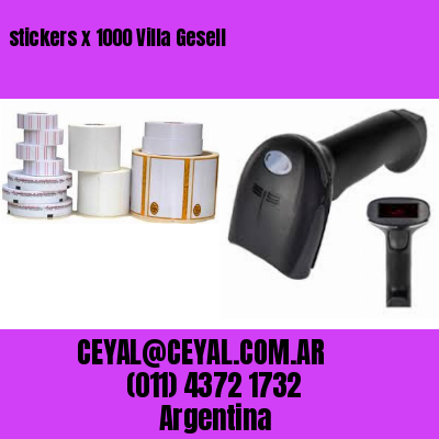 stickers x 1000 Villa Gesell
