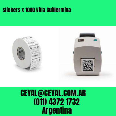 stickers x 1000 Villa Guillermina