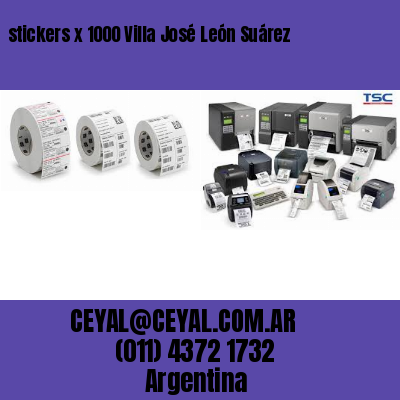 stickers x 1000 Villa José León Suárez