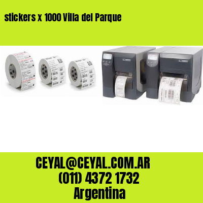 stickers x 1000 Villa del Parque