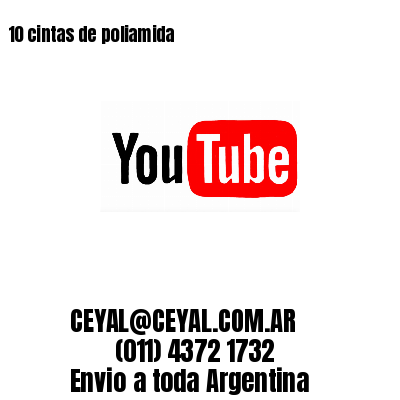 10 cintas de poliamida