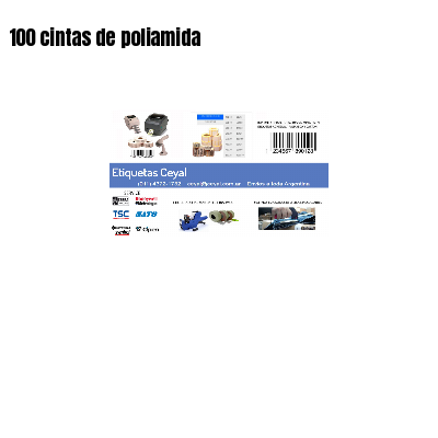 100 cintas de poliamida