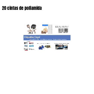 20 cintas de poliamida