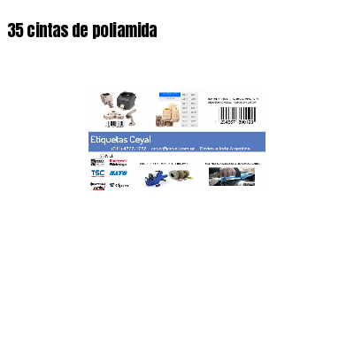 35 cintas de poliamida