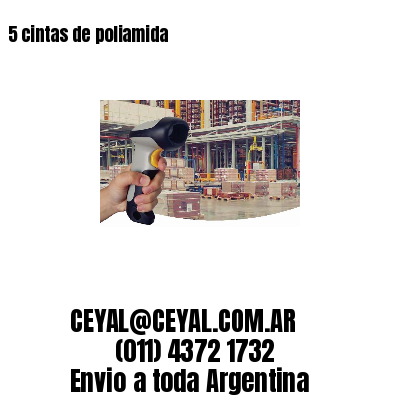 5 cintas de poliamida