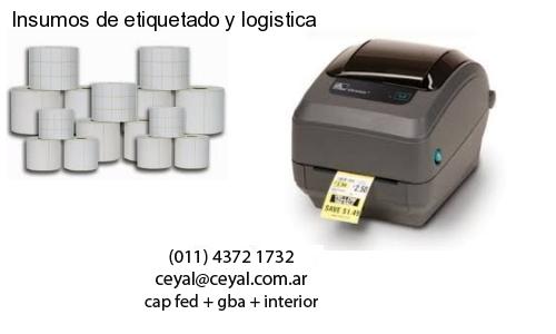 Insumos de etiquetado y logistica