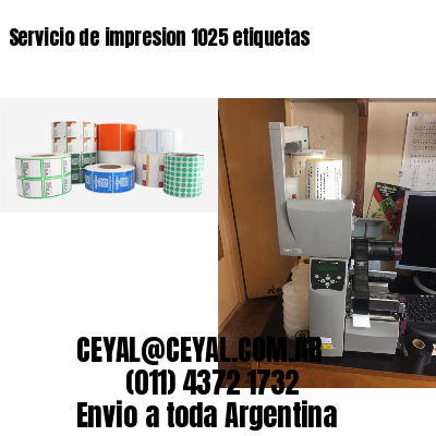 Servicio de impresion 1025 etiquetas