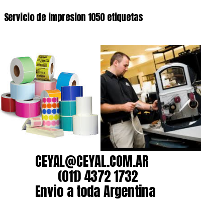 Servicio de impresion 1050 etiquetas