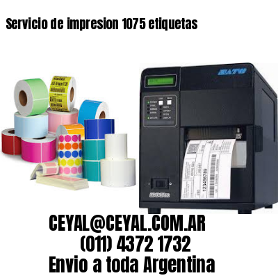 Servicio de impresion 1075 etiquetas