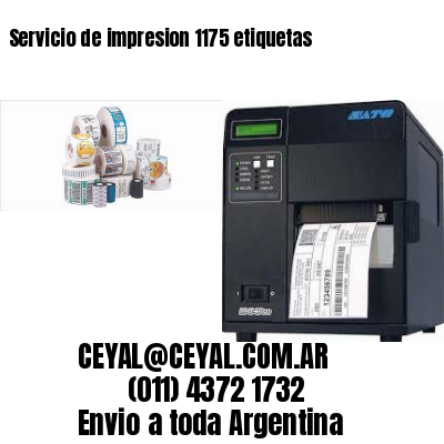 Servicio de impresion 1175 etiquetas