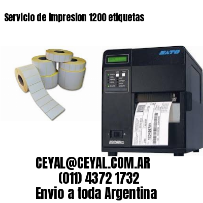 Servicio de impresion 1200 etiquetas