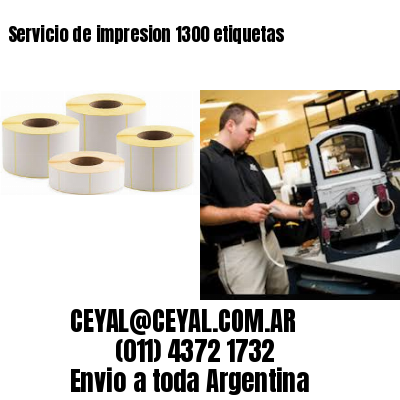 Servicio de impresion 1300 etiquetas