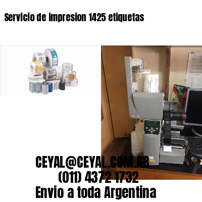 Servicio de impresion 1425 etiquetas