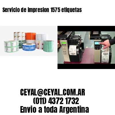 Servicio de impresion 1575 etiquetas