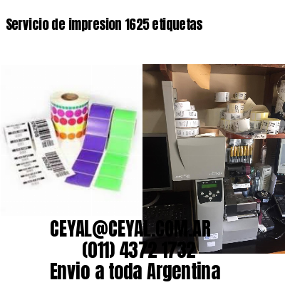 Servicio de impresion 1625 etiquetas