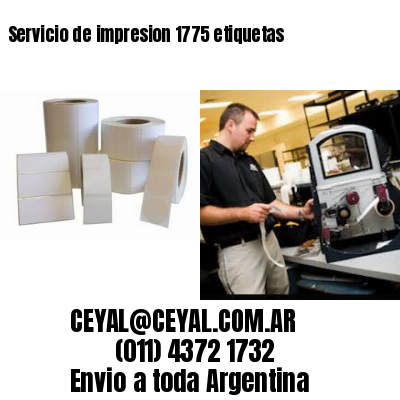 Servicio de impresion 1775 etiquetas