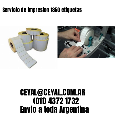 Servicio de impresion 1850 etiquetas
