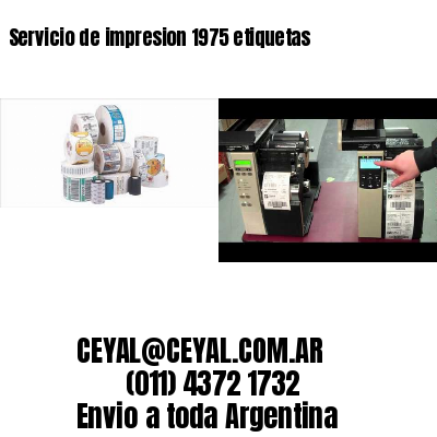 Servicio de impresion 1975 etiquetas