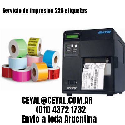 Servicio de impresion 225 etiquetas